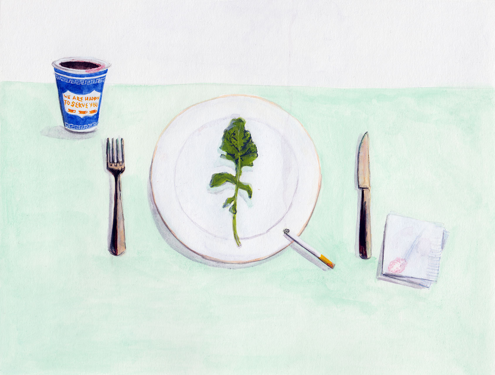 tram nguyen fashion salad illustration