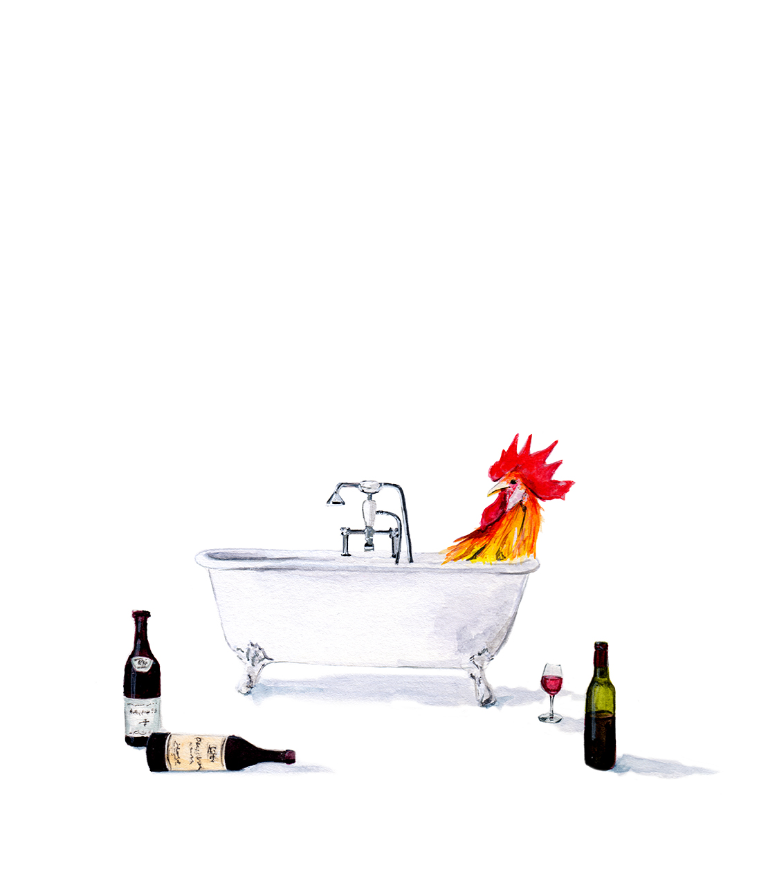 tram nguyen coq au vin illustration