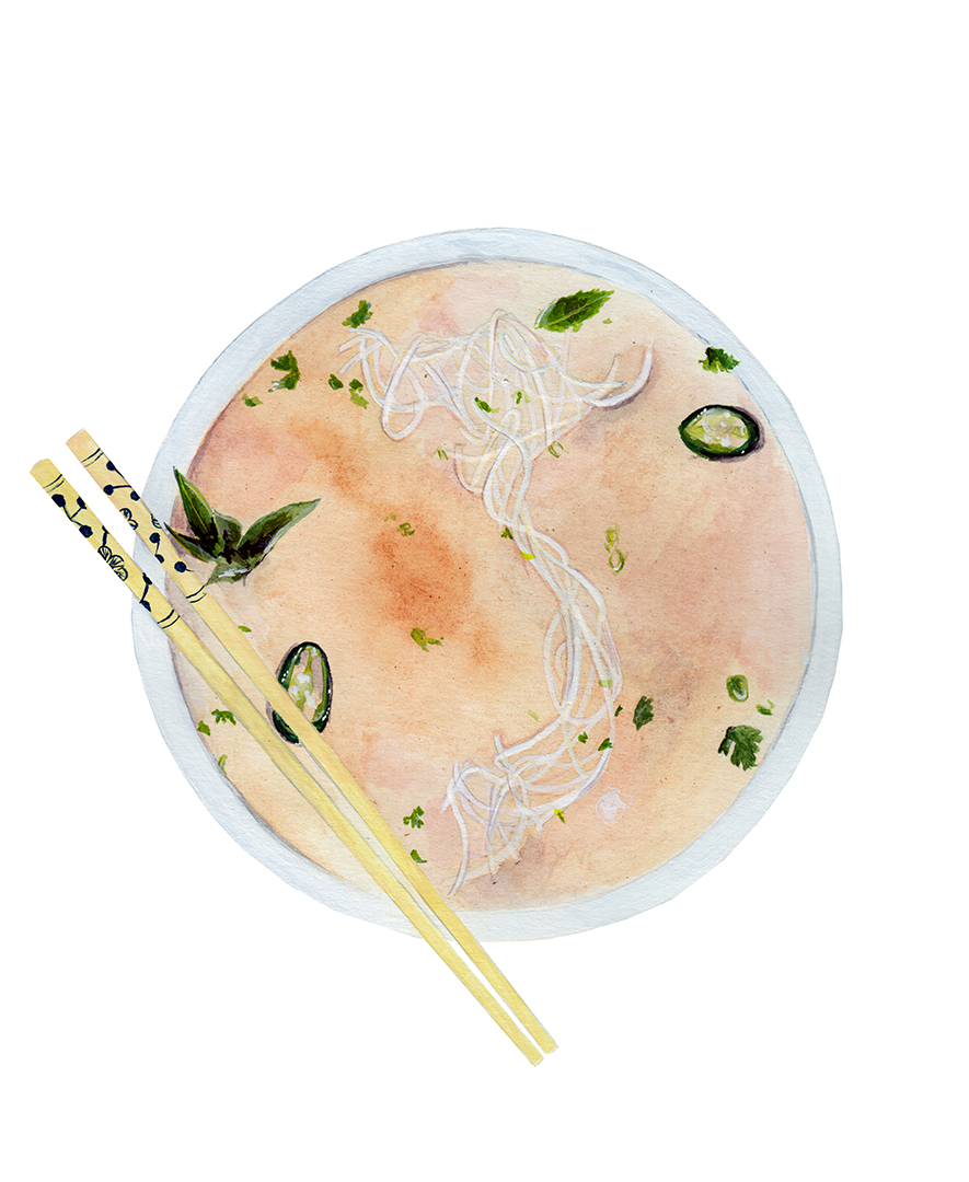 tram nguyen pho illustration