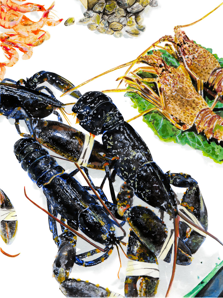 tram nguyen seafood illustration