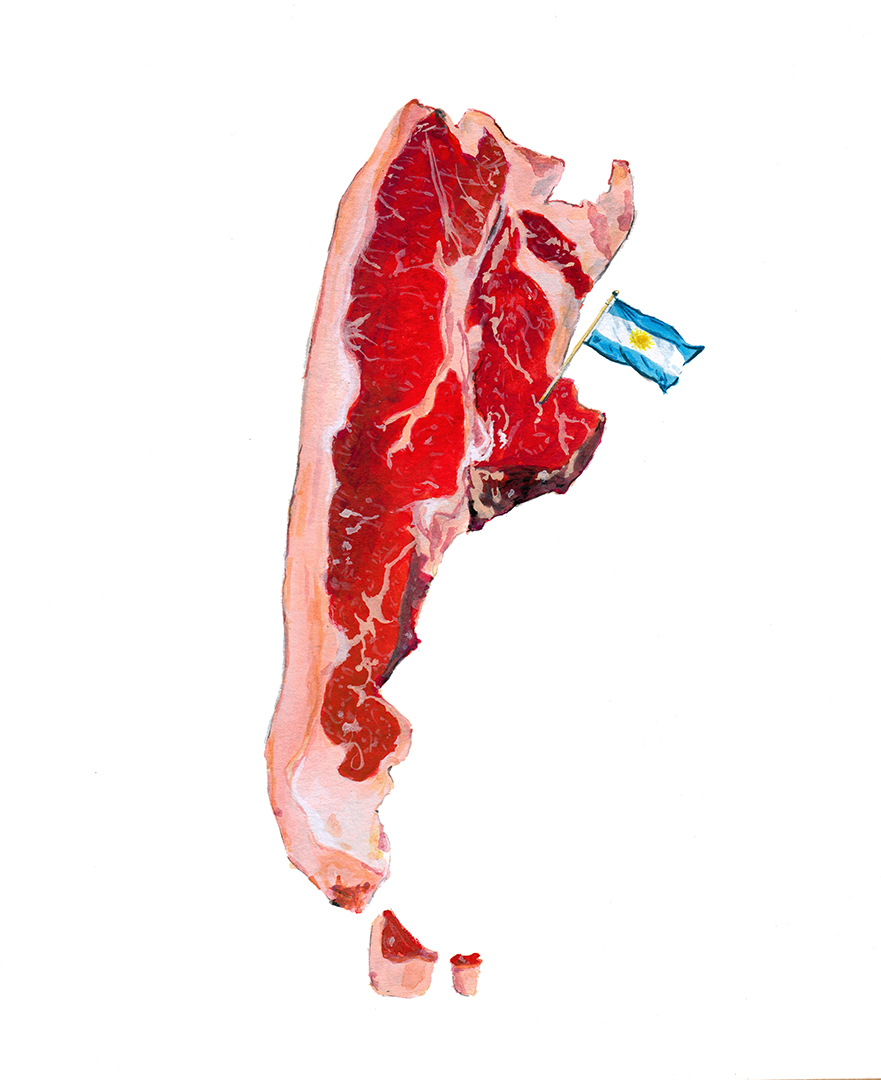 tram nguyen steak illustration